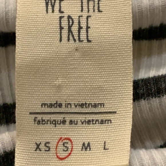 We the Free |Size Small Striped Ruffled Sleeved Top - Picture 8 of 8